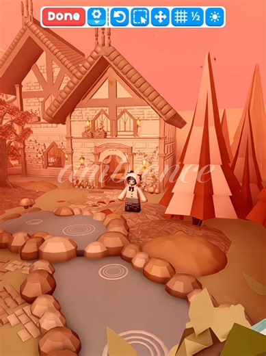 Cozy Cottage with Orange Ambiance in Adopt Me