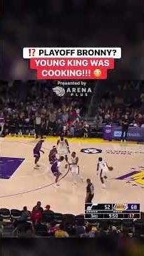 PLAYOFF READY? 😳🏆About time Bronny stepped up!!! #NBA #basketball #bronnyjames #lebron #lakers