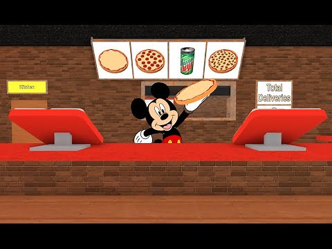 Mickey Mouse plays | ROBLOX Work at a Pizza Place