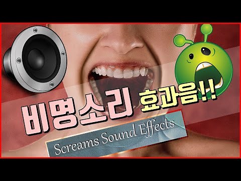 비명소리 효과음!! 악소리!! Screams Sound Effects [저작권 없는 무료 효과음]