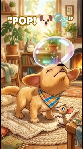 “Dog vs Bubble 🐶🫧” #funnydogs #dogshorts #laughingpaws #cuteanimals