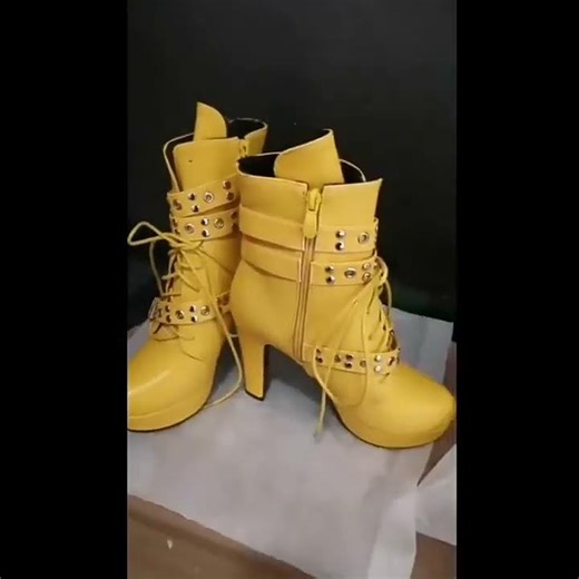 Stylish High Heel Platform Ankle Boots for Women | Winter Lace-Up Booties