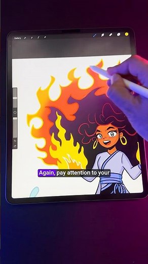 How To Color Your Character Art Like A PRO🔥With Procreate! #procreate #digitalartist #art #drawing