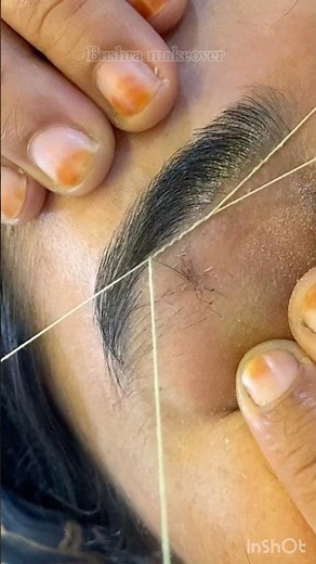 Eyebrows threading tutorial for beginners/ Eyebrow threading #shorts #threading #eyebrows #viral