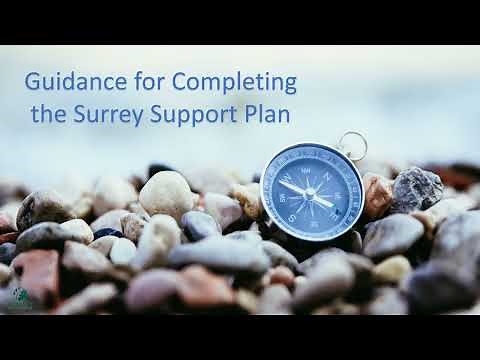 Completing the Surrey Support Plan step-by-step guide