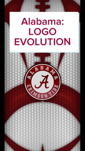 The Alabama logo evolution is something else 🐘❤️