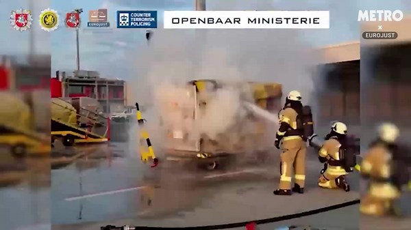 22 arrested in Russian-backed bomb plot that saw parcels explode in UK and Europe