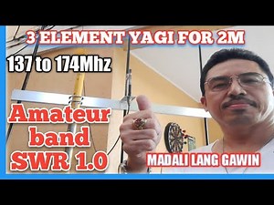 3 ELEMENT YAGI FOR 2 METER