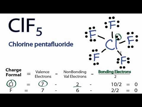 ClF5 Lewis Structure - How to Draw the Lewis Structure for ClF5 (Chlorine Pentafluoride)