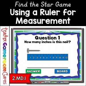Using a Ruler for Measuring Game | Measurement Activities | Measuring in Inches
