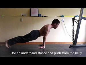 Underhand Push ups for the Biceps