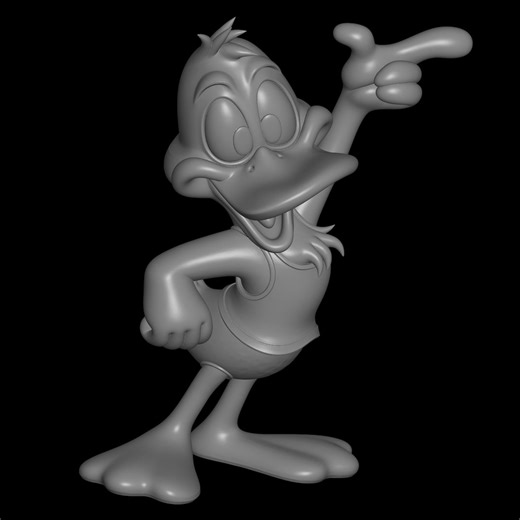 Daffy Duck 3D Printed Figure, Hand Painted Cartoon Statue - Etsy Canada