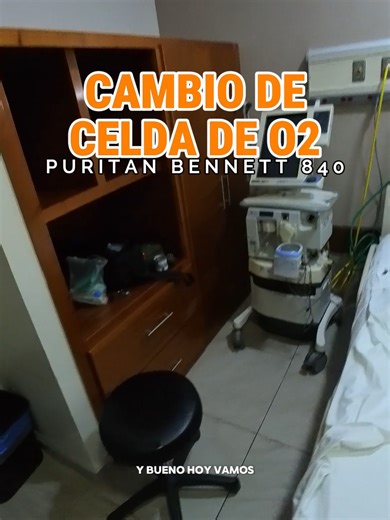 Cambio de sensor de O2 en ventilador Puritan Bennett 840