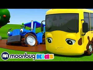 Muddy Wheels on the Bus +More Super Buster Kids Cartoons & Songs | MOONBUG KIDS - Superheroes