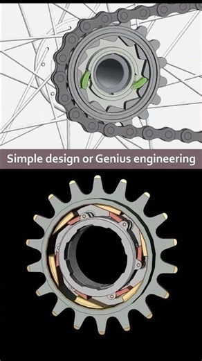 Freewheel Mechanism - Simple Design or Genius Engineering?🔧✨ #shorts #trending