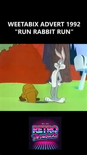 18K views · 176 reactions | Weetabix advert 1992 "run rabbit run"  such a nostalgic advert  #weetabix #cereal #looneytunes #bugsbunny #advert #britishtv #uktv #nostalgia #throwback #90sNostalgia | Retro Throwbacks | Facebook