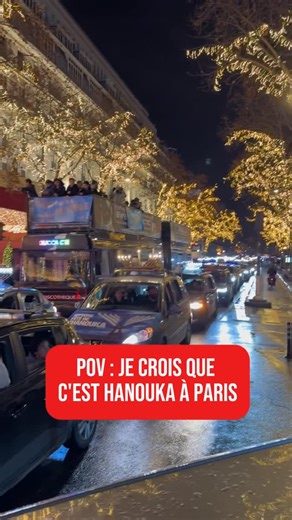 Rav Yahir Elbaze on Instagram: "La lumière de Hanouka dans les rues de Paris comme vous ne l'avez jamais vu 🤩"