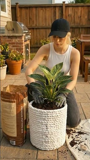 DIY Concrete Planters: Easy Rope-Textured Planter Tutorial!
