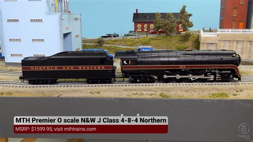 MTH Premier N&W 4-8-4 J class Northern steam locomotive - Trains