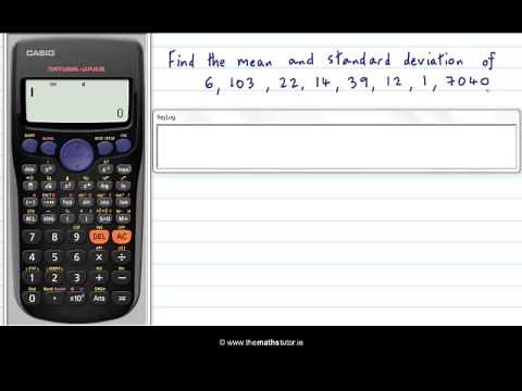 Standard Deviation of a List - Casio Calculator - Leaving Cert Project Maths - Statistics