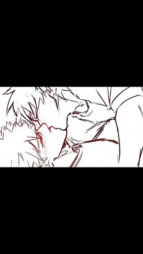 Kat on Instagram: "kiribaku kiss animation for y'all 🫶 this is a remake of an old animation i made which i absolutely HATE now so heres better one lol