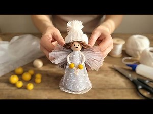 How to make a Christmas Angel in 4 minutes 🎄 Cute Christmas Ornament Idea