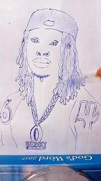 how to draw king von. #drawing #kingvon #rap #crazystory #goviral