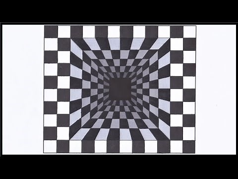 옵아트 6 / Op art / 옵티컬 아트 / Optical art / 신기한 착시 그림 / 착시 현상 / Trick art