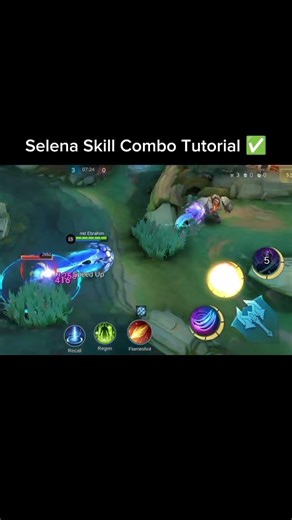Selena Skill Combo Tutorial Mobile Legends #mlbb #selena #tutorial #mobilelegends