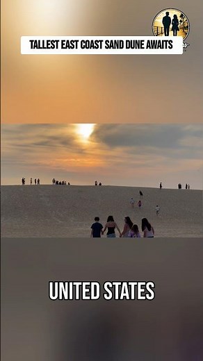 Sunset at the highest sand dunes on the East Coast 🌊