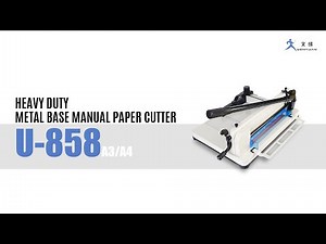 U-858A4/A3 MANUAL PAPER CUTTER