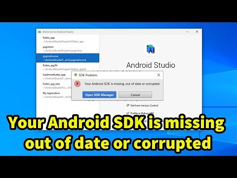 Your Android SDK is missing out of date or corrupted fixed by simple way