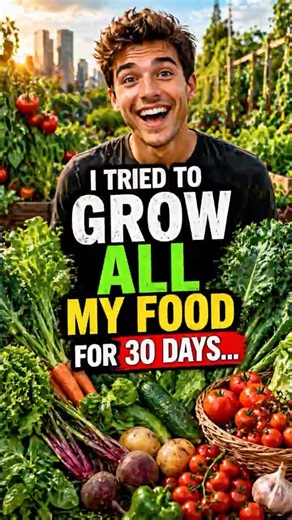 I Tried to Grow ALL My Food for 30 Days… 🌱😳