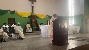 The Executive Governor of Benue State, His Excellency, Rev Fr Dr Hyacinth Iormen Alia attends Mass for Conferment of Papal Honour @ St John the Baptist Cathedral Gboko Powered by Chief Atser Kyausu | Alia TV Network