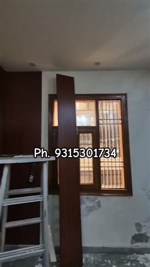 PVC fluted panel installation|| WPC louvers, #uv sheet pvcpanel || Wall decoration |