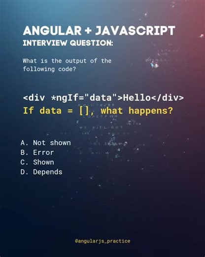 @angularjs_practice on Instagram: "Day-13 Angular + javascript interview reminder. #interview #javascript #reels #reelsinstagram #reelitfeelit"