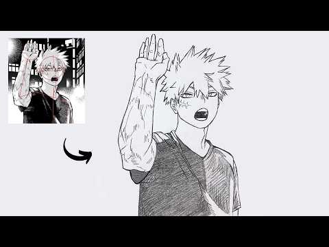 How to Draw Adult Bakugo (Timeskip) | Easy Step by Step | My Hero Academia