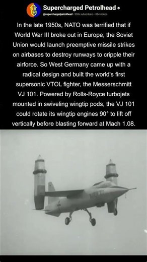 The West Germany's VTOL supersonic fighter