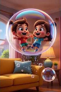 Bubble Trouble at Home! 😂✨ (Crazy Kids Animation)