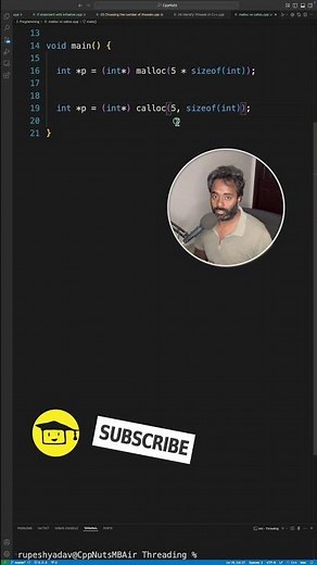 malloc vs calloc #coding #cprogramming