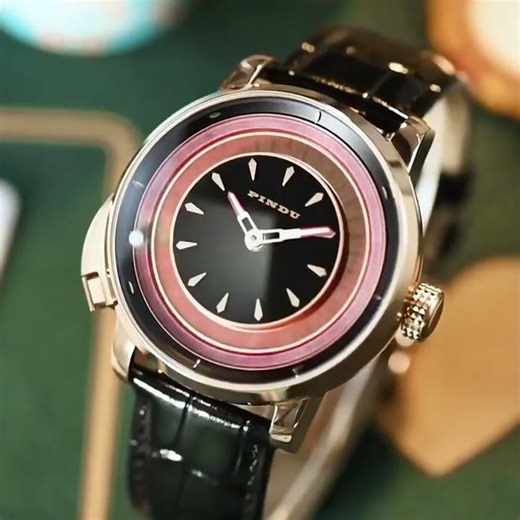 PINDU Design New NH35A Mechanical Watches Men Push Button Turn