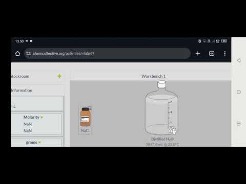 Percobaan Pembuatan Larutan NaCl