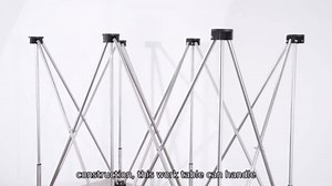Foldable Work Table | Ergonomic Workbench 12 Legs | Heavy Duty Stainless Steel Centipede Work Table, 2645.5Lbs Load Capacity Folding Stand