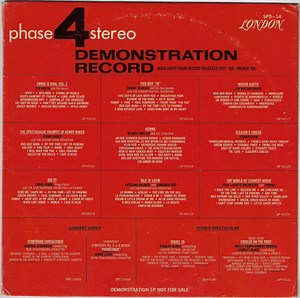 Various - Phase 4 Stereo Demonstration Record (Highlights From Recent Releases (Oct. '68 - March '69))