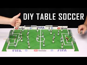 How to make a soccer tabletop game at home DIY