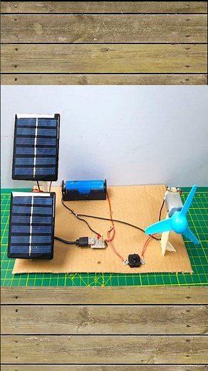 🔋 DIY Solar Rechargeable Fan!