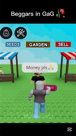 When Beggars Bug You in Roblox Grow a Garden | #shorts