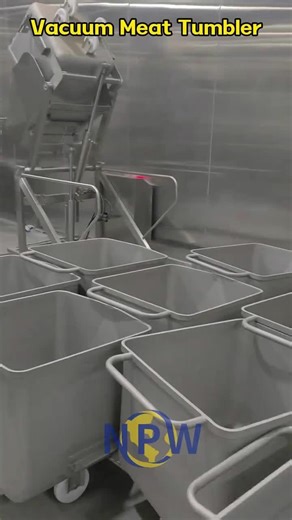 Vacuum meat tumbler #slaughterhouse #processingmachine #slaughterequipment
