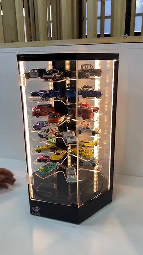 43 reactions | Elevate your prized collectibles like die-cast cars, figurines, or jewelry with this stunning 360° rotating display stand! 朗 Its smooth spin and bright LED lights ensure every detail of your items is spotlighted, while the dust-proof acrylic design keeps them safe and visible from all angles. Whether it’s your Hot Wheels collection or tiny trinkets, let this stand turn your treasures into a mesmerizing centerpiece!  | Antonio Rodriguez | Facebook