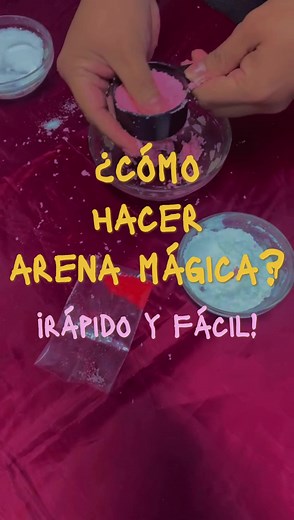Cómo hacer arena mágica casera fácil y rápida